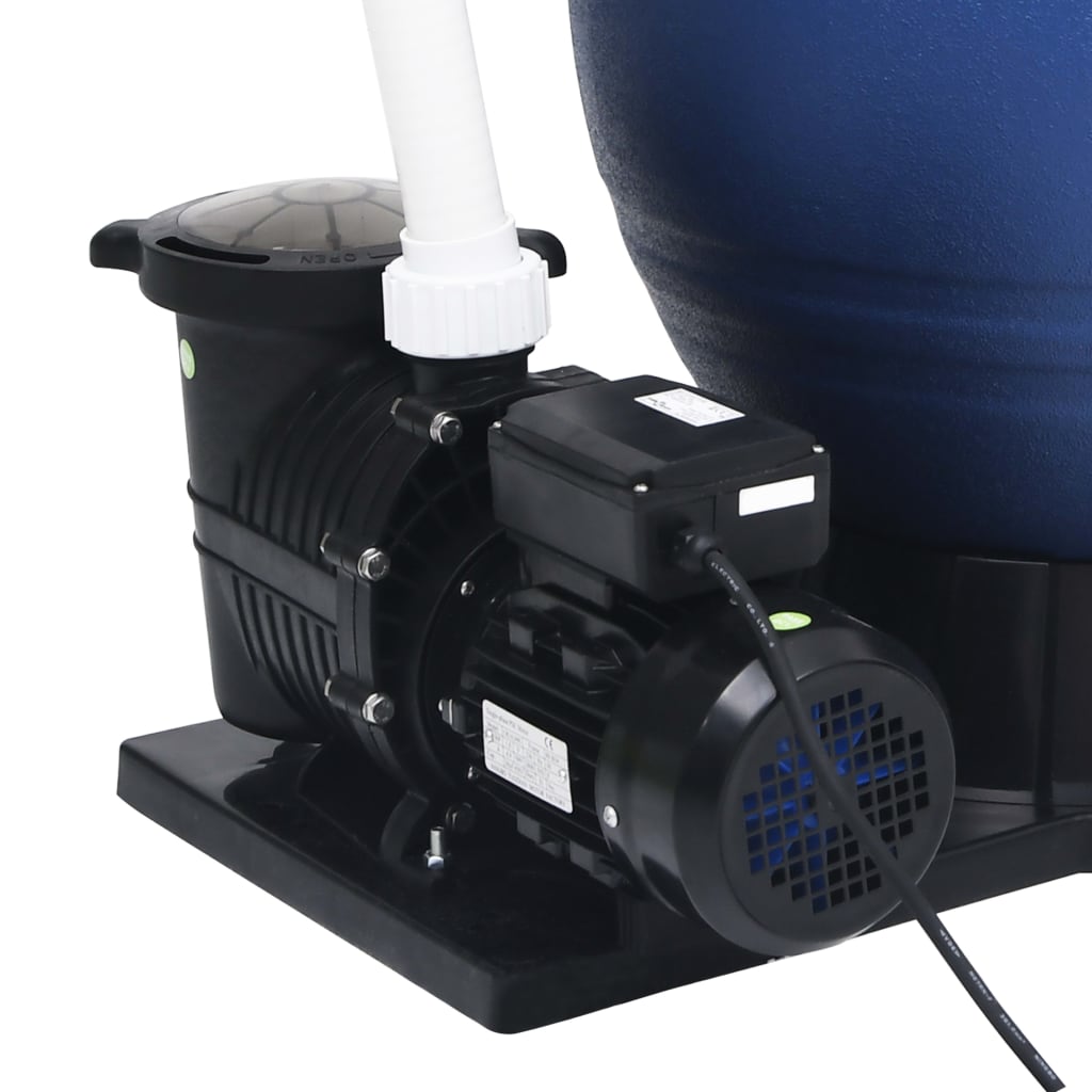 vidaXL Filtr piaskowy z zaworem 7-drożnym i pompą 1000 W