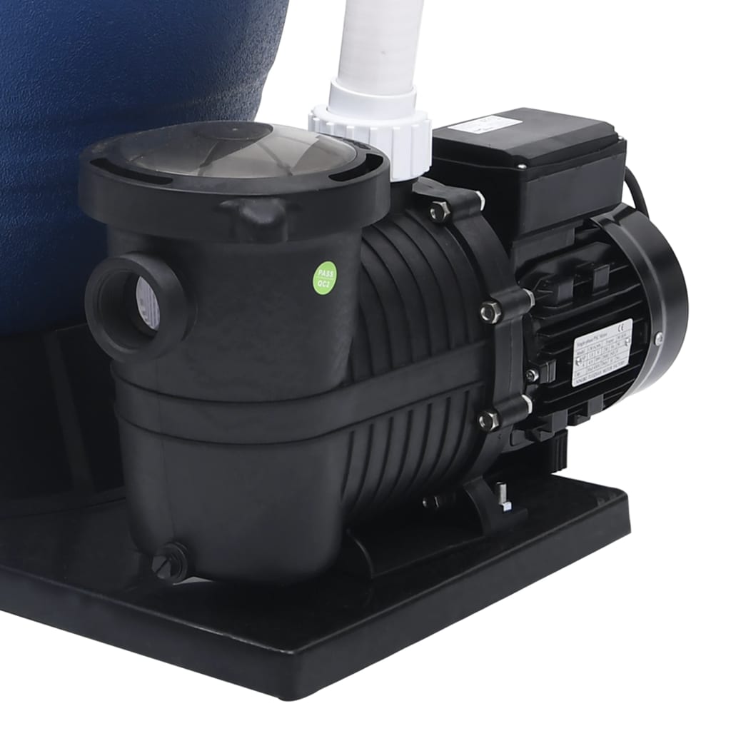 vidaXL Filtr piaskowy z zaworem 7-drożnym i pompą 1000 W