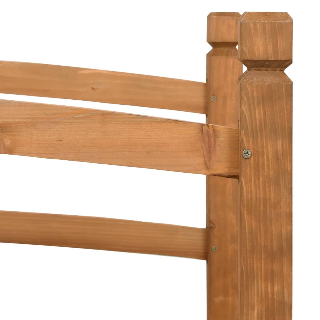 vidaXL Mostek ogrodowy, 140x60x60 cm, lite drewno jodłowe