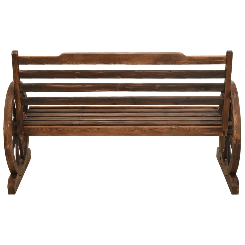 vidaXL Ławka ogrodowa, 112 cm, lite drewno jodłowe