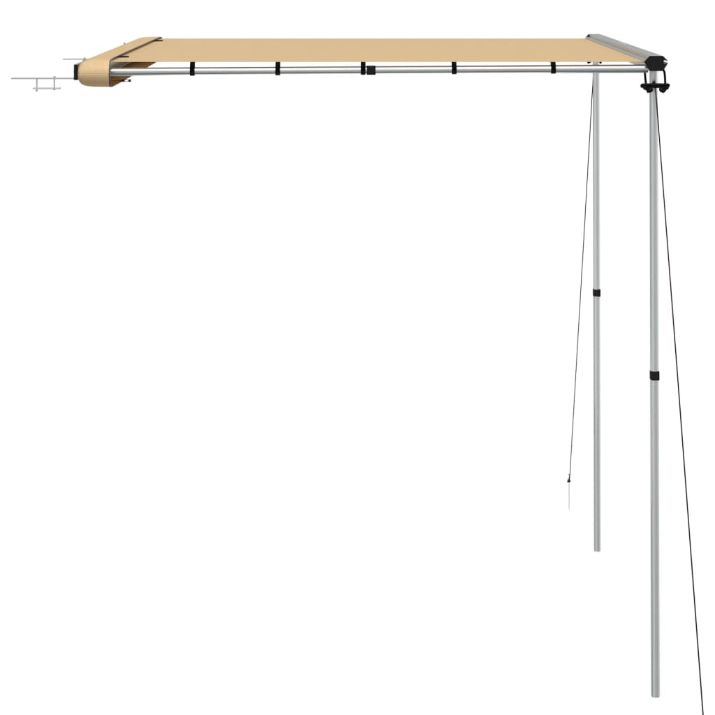 vidaXL Zadaszenie do kampera, 2 x 2 x 2,15 m, beżowe