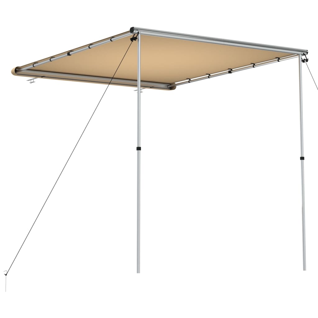 vidaXL Zadaszenie do kampera, 2 x 2,5 x 2,15 m, beżowe