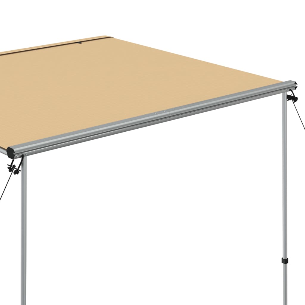 vidaXL Zadaszenie do kampera, 2,4 x 2 x 2,15 m, beżowe