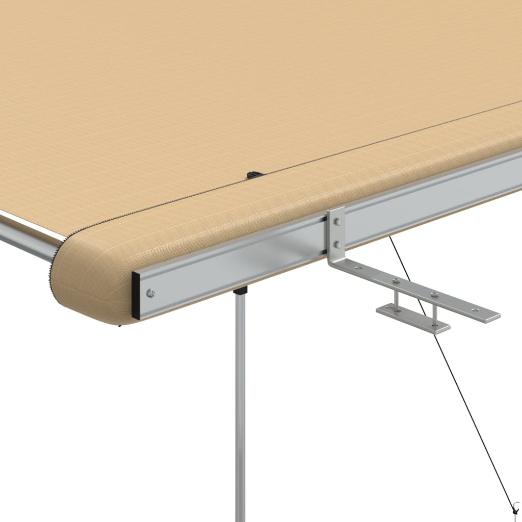 vidaXL Zadaszenie do kampera, 2,4 x 2 x 2,15 m, beżowe