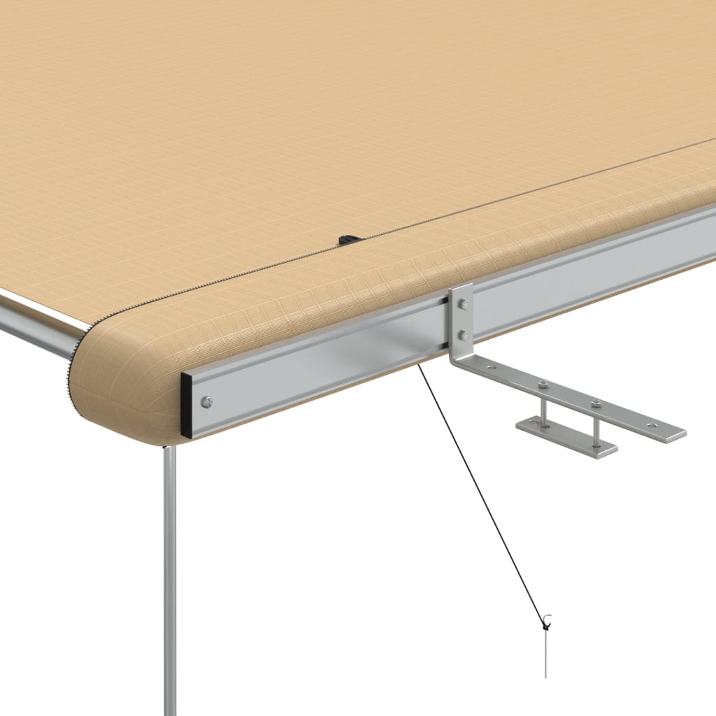 vidaXL Zadaszenie do kampera, 2,4 x 2,5 x 2,15 m, beżowe