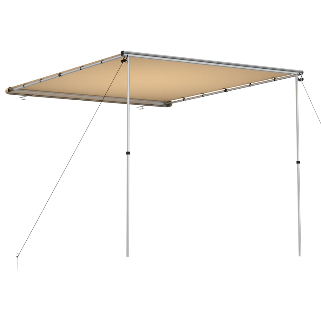 vidaXL Zadaszenie do kampera, 2,4 x 3 x 2,15 m, beżowe