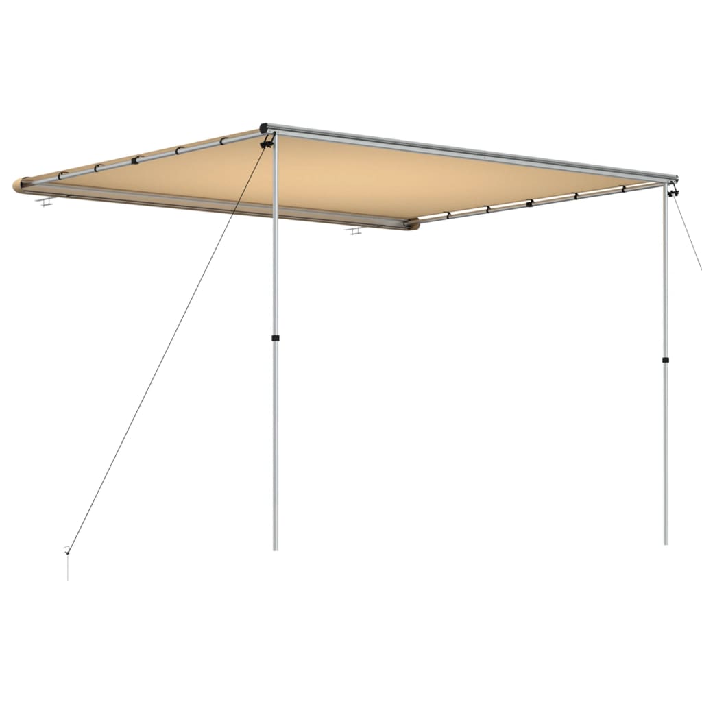 vidaXL Zadaszenie do kampera, 3 x 2,5 x 2,15 m, beżowe