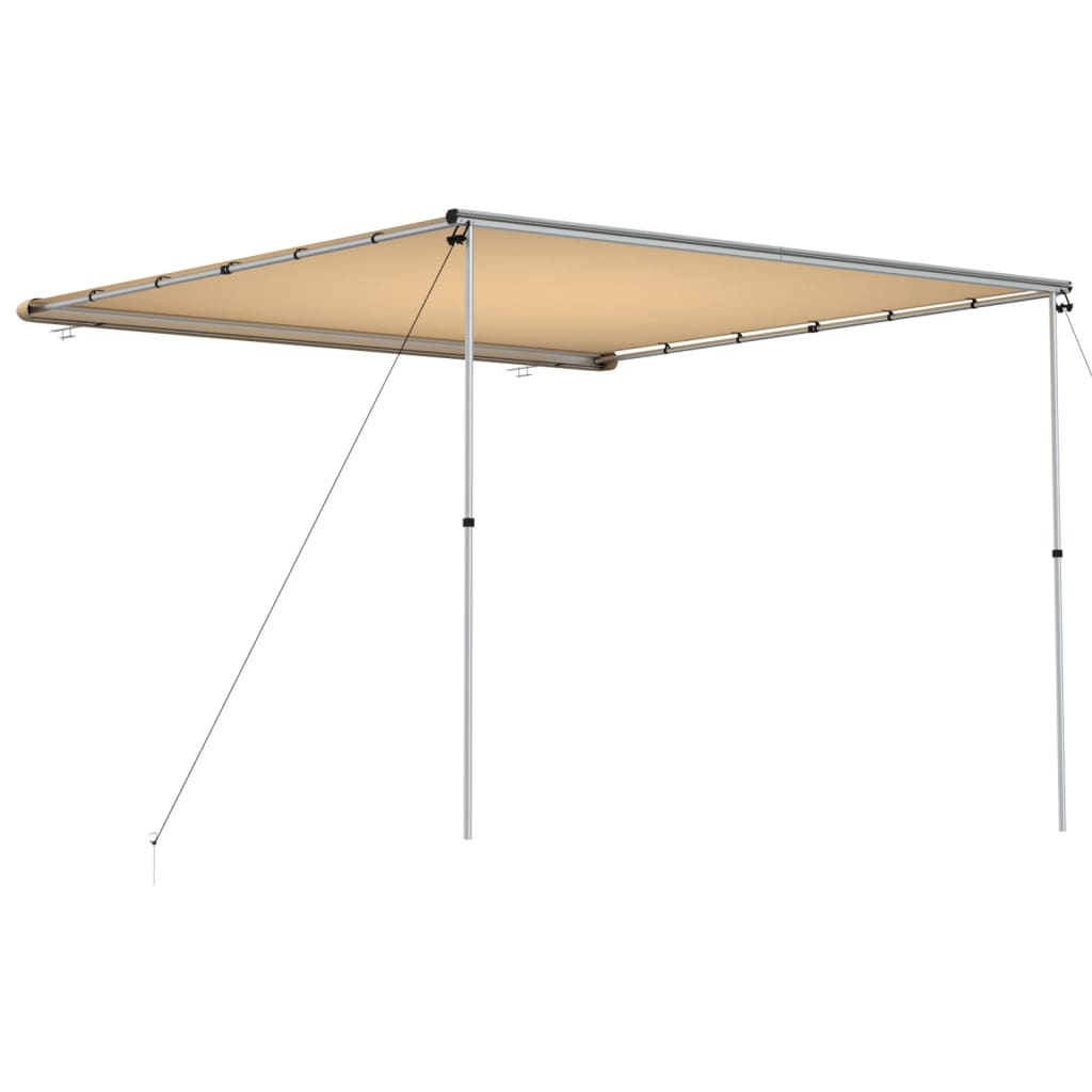 vidaXL Zadaszenie do kampera, 3 x 3 x 2,15 m, beżowe