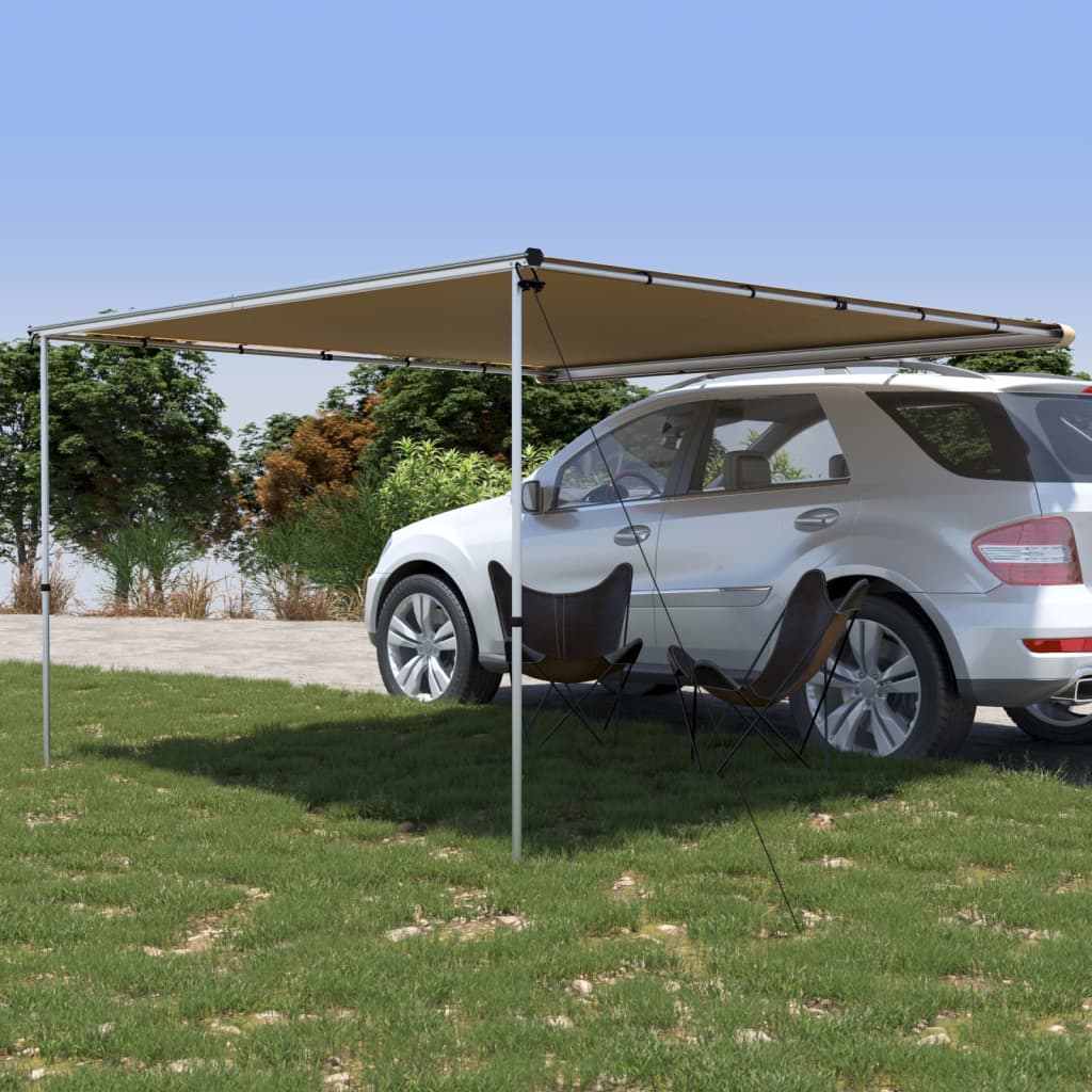 vidaXL Zadaszenie do kampera, 3 x 3 x 2,15 m, beżowe