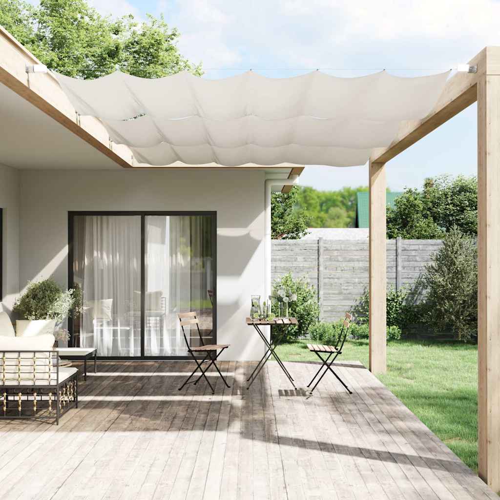 vidaXL Markiza pionowa, biała, 140x270 cm, tkanina Oxford