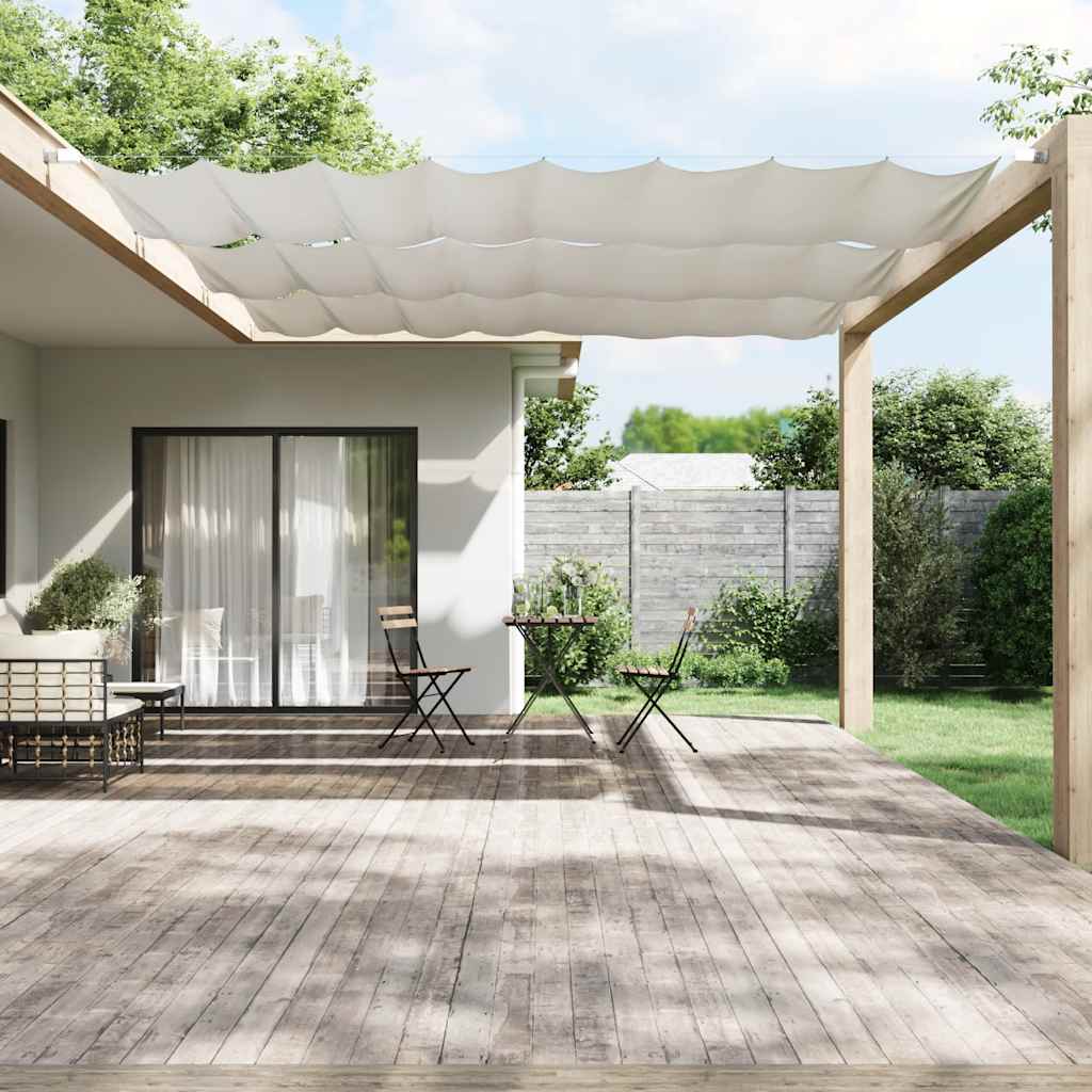vidaXL Markiza pionowa, biała, 140x420 cm, tkanina Oxford