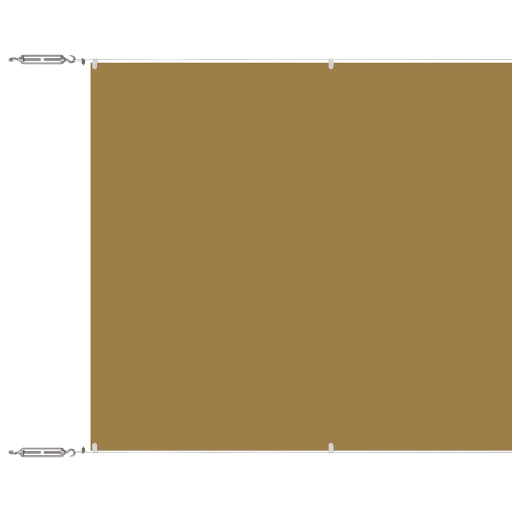 vidaXL Markiza pionowa, beżowa, 60x1200 cm, tkanina Oxford