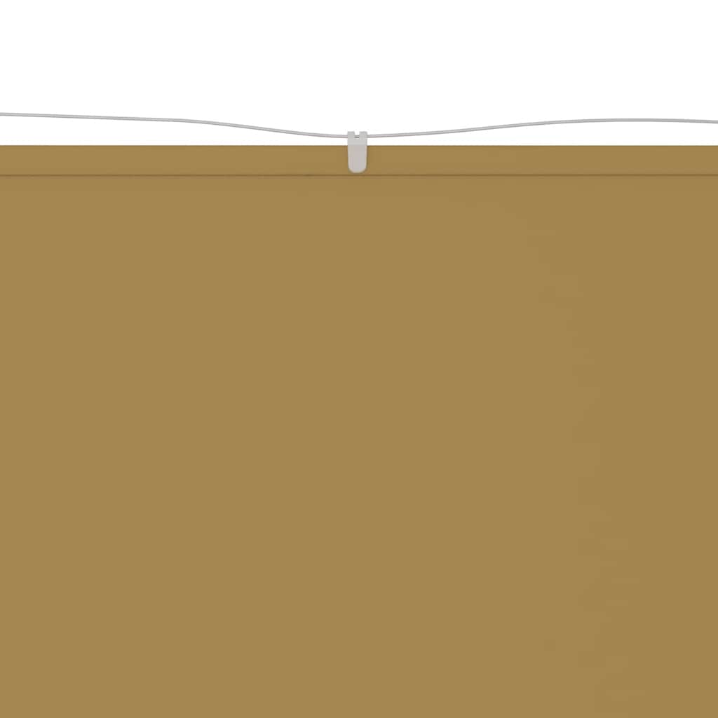 vidaXL Markiza pionowa, beżowa, 140x1200 cm, tkanina Oxford