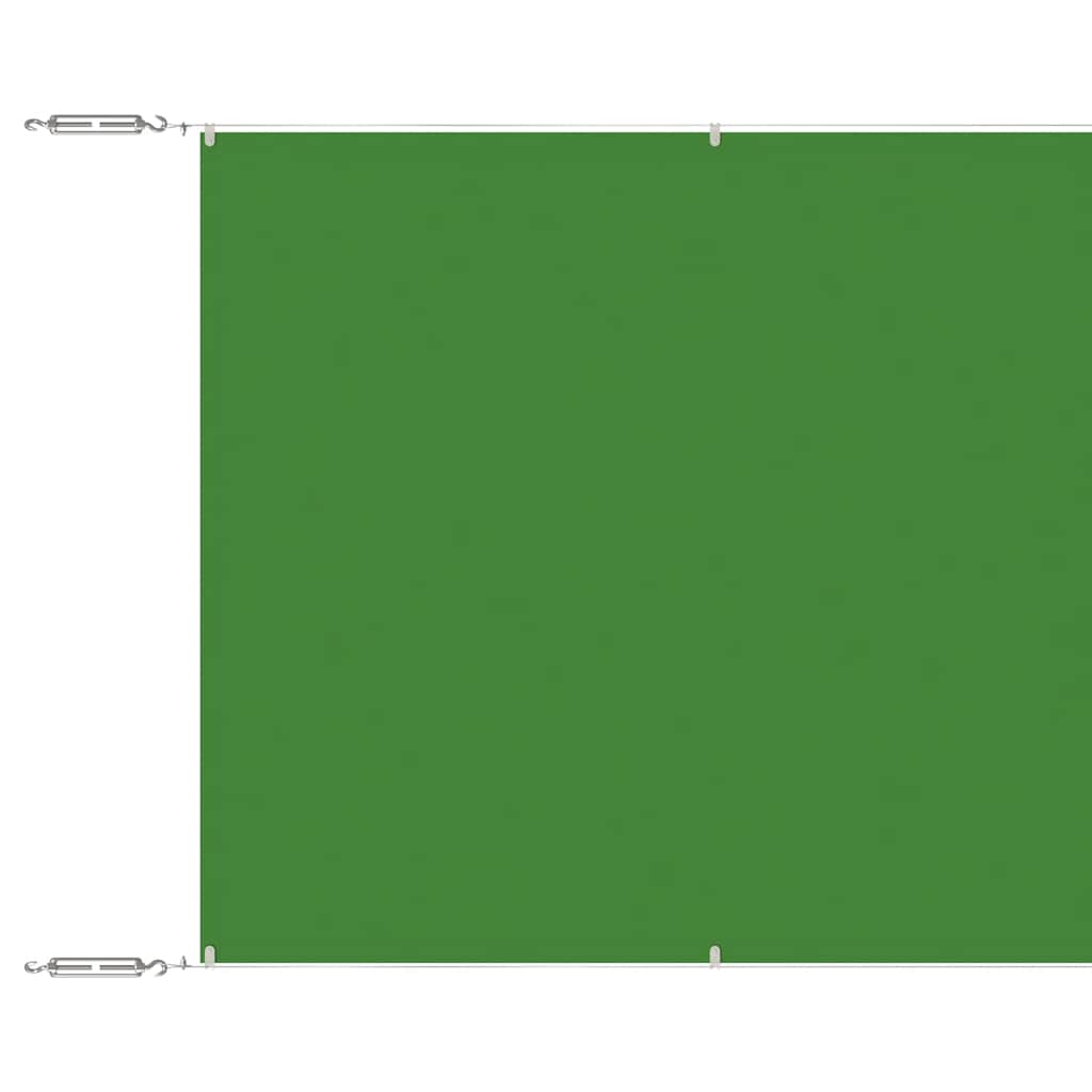 vidaXL Markiza pionowa, jasnozielona, 100x600 cm, tkanina Oxford