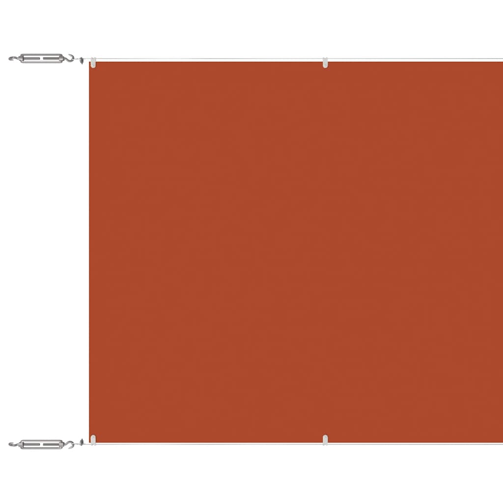 vidaXL Markiza pionowa, terakota, 100x1200 cm, tkanina Oxford