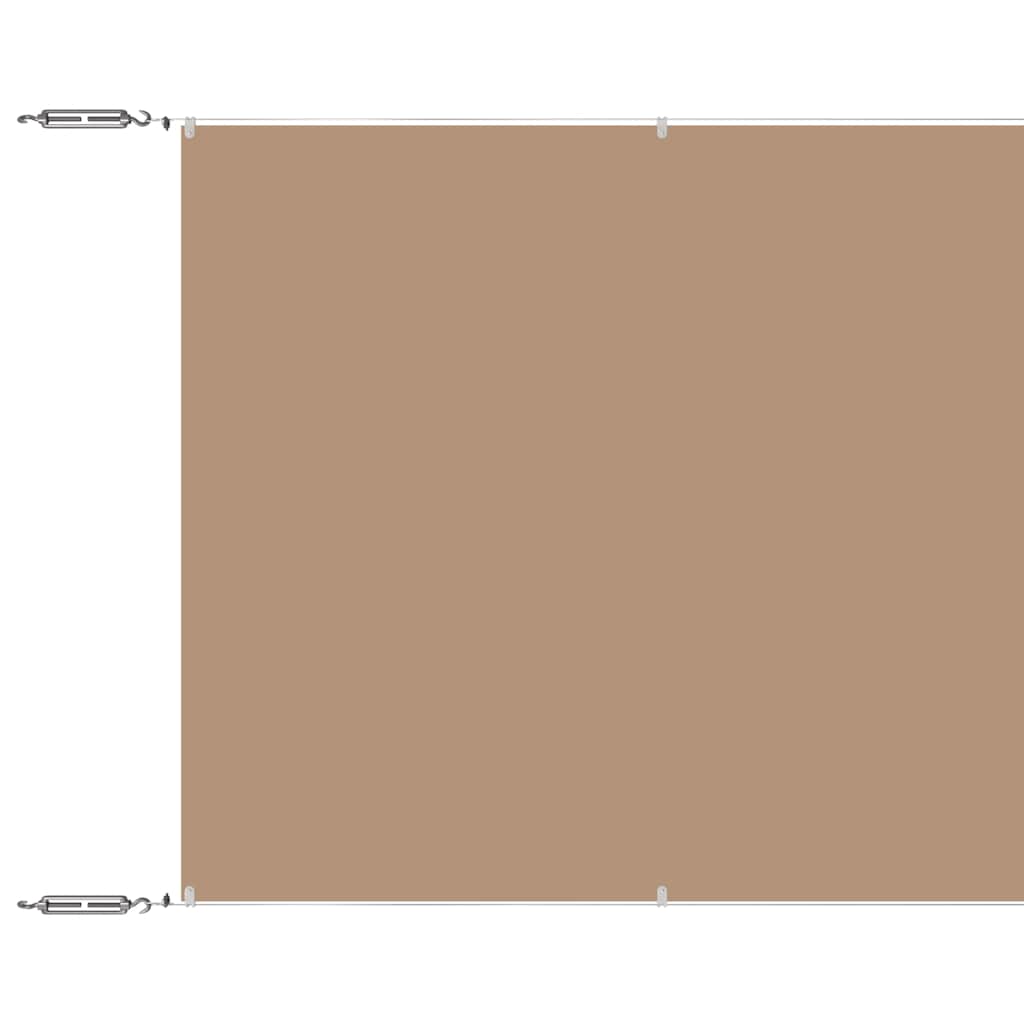 vidaXL Markiza pionowa, kolor taupe, 60x1200 cm, tkanina Oxford