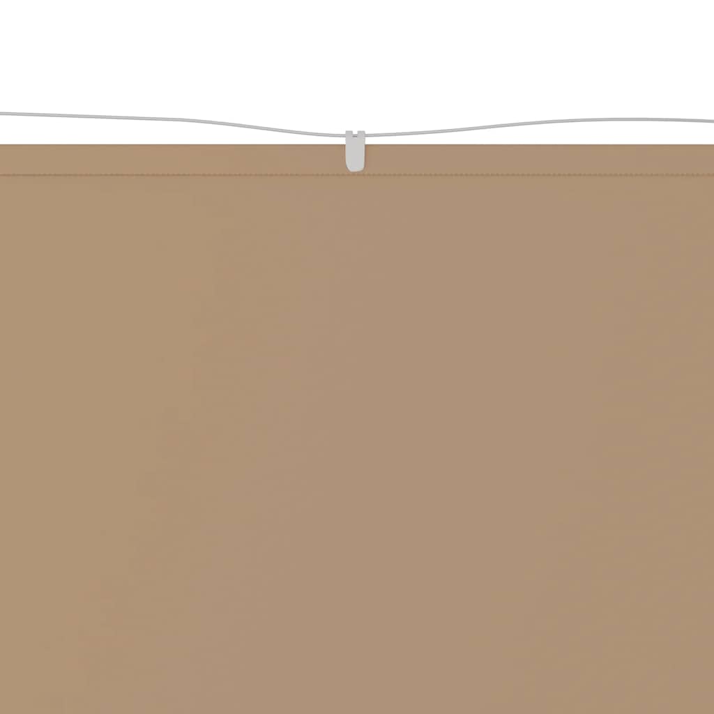 vidaXL Markiza pionowa, kolor taupe, 60x1200 cm, tkanina Oxford