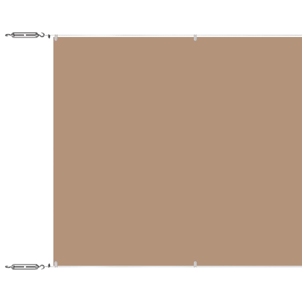 vidaXL Markiza pionowa, kolor taupe, 100x1000 cm, tkanina Oxford