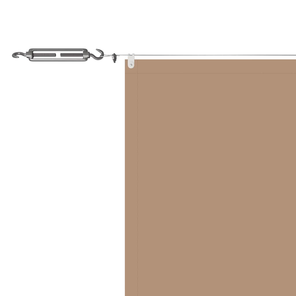 vidaXL Markiza pionowa, kolor taupe, 100x1000 cm, tkanina Oxford