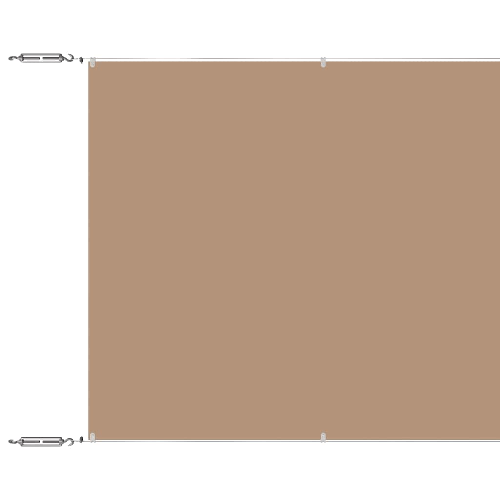vidaXL Markiza pionowa, kolor taupe, 140x800 cm, tkanina Oxford