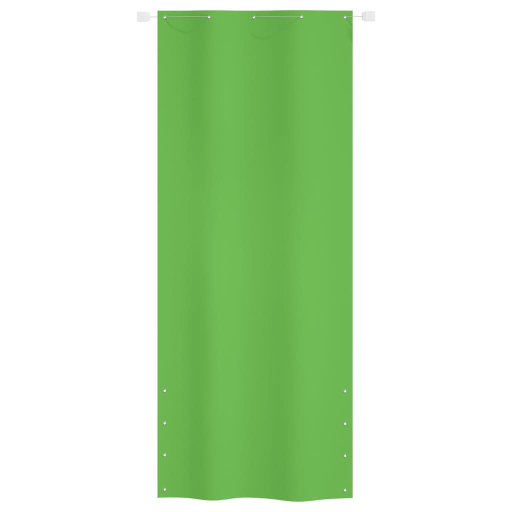 vidaXL Parawan balkonowy, jasnozielony, 100x240 cm, tkanina Oxford