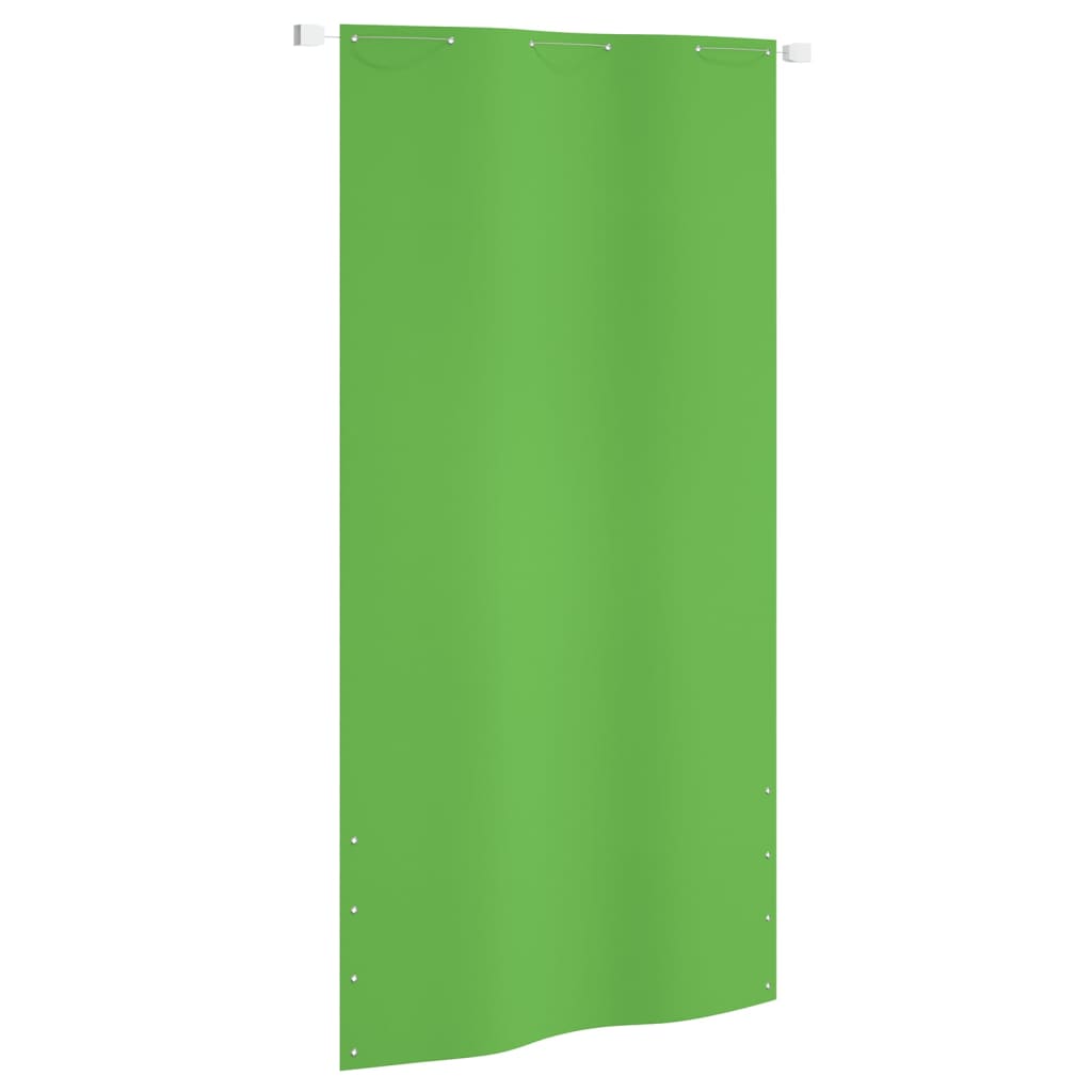vidaXL Parawan balkonowy, jasnozielony, 120x240 cm, tkanina Oxford