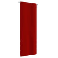 vidaXL Parawan balkonowy, czerwony, 80x240 cm, tkanina Oxford