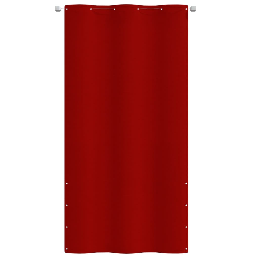 vidaXL Parawan balkonowy, czerwony, 120x240 cm, tkanina Oxford