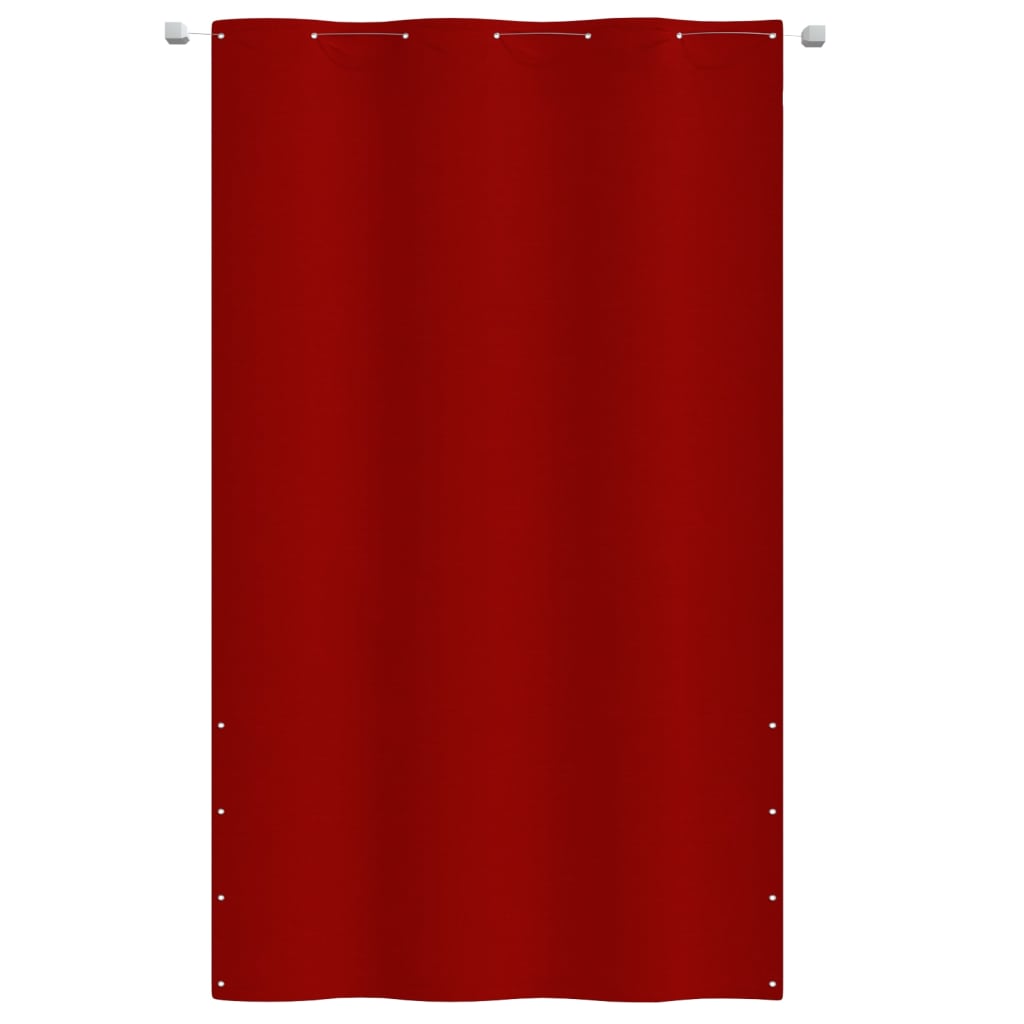 vidaXL Parawan balkonowy, czerwony, 140x240 cm, tkanina Oxford