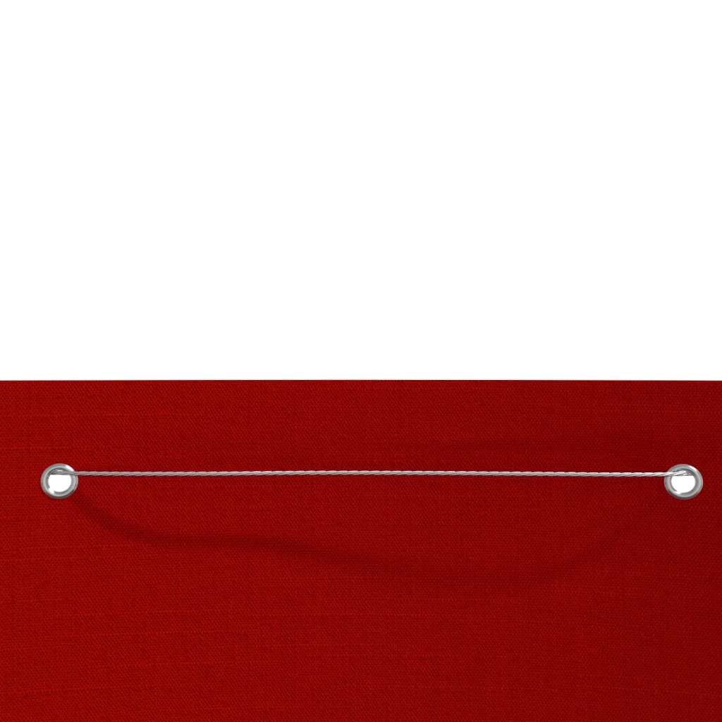 vidaXL Parawan balkonowy, czerwony, 140x240 cm, tkanina Oxford