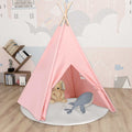 vidaXL Namiot dziecięcy tipi, z torbą, peach skin, róż, 120x120x150 cm
