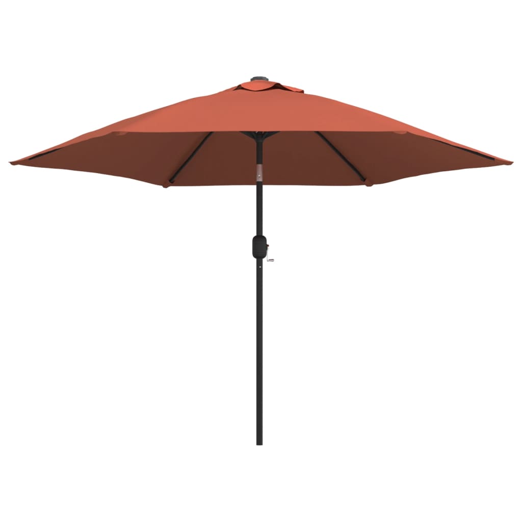 vidaXL Parasol ogrodowy na metalowym słupku, terakotowy, 300 cm