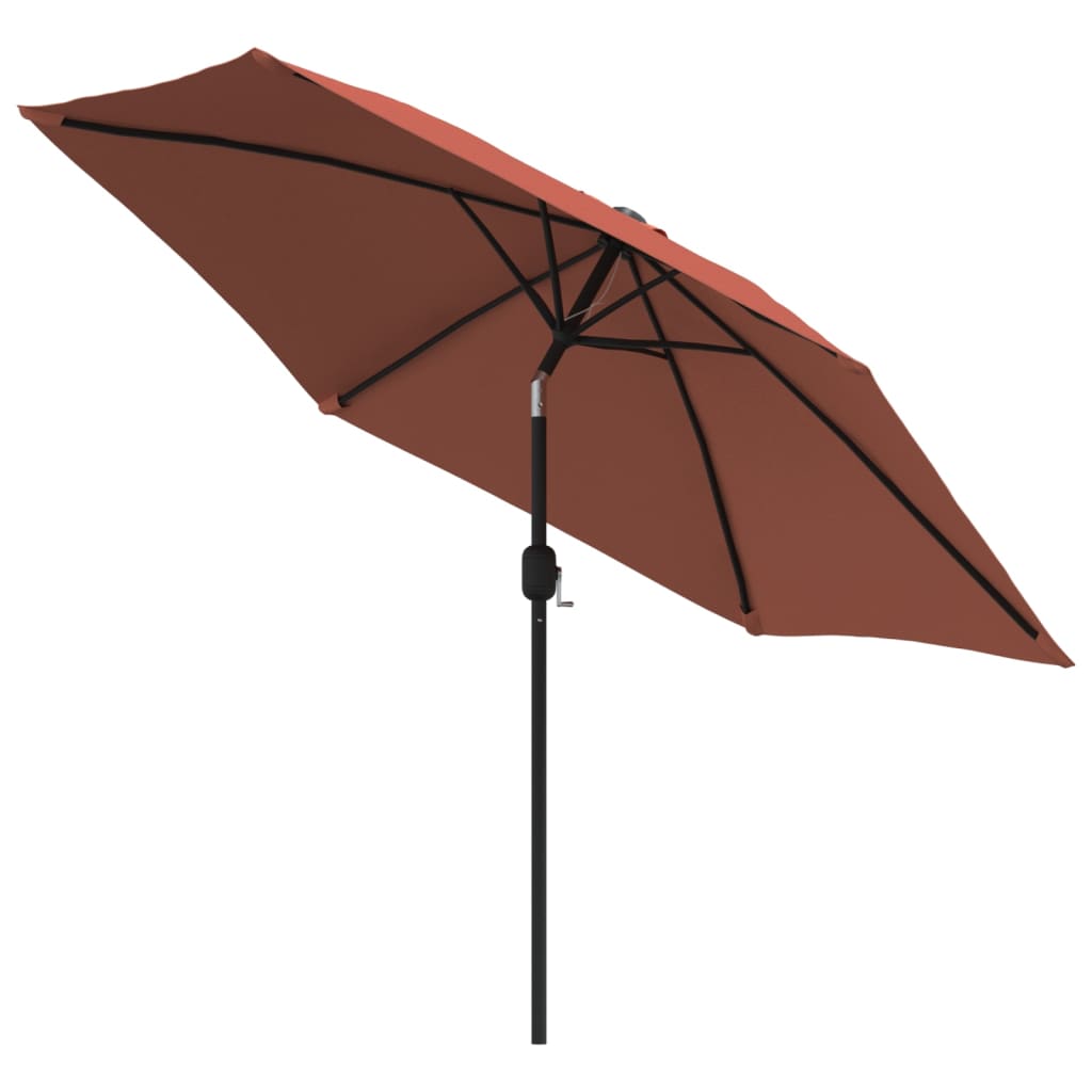 vidaXL Parasol ogrodowy na metalowym słupku, terakotowy, 300 cm