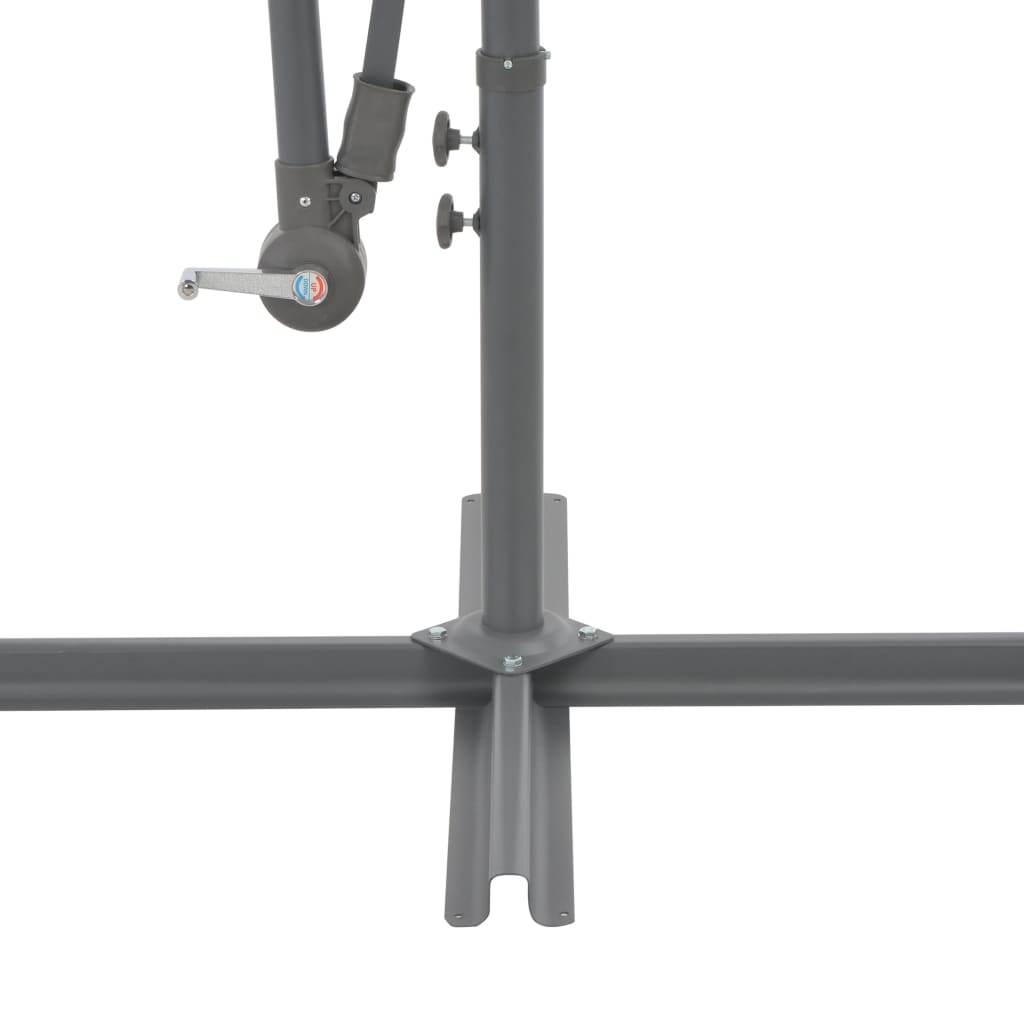 vidaXL Parasol wiszący z aluminiowym słupkiem, 300 cm, terakota