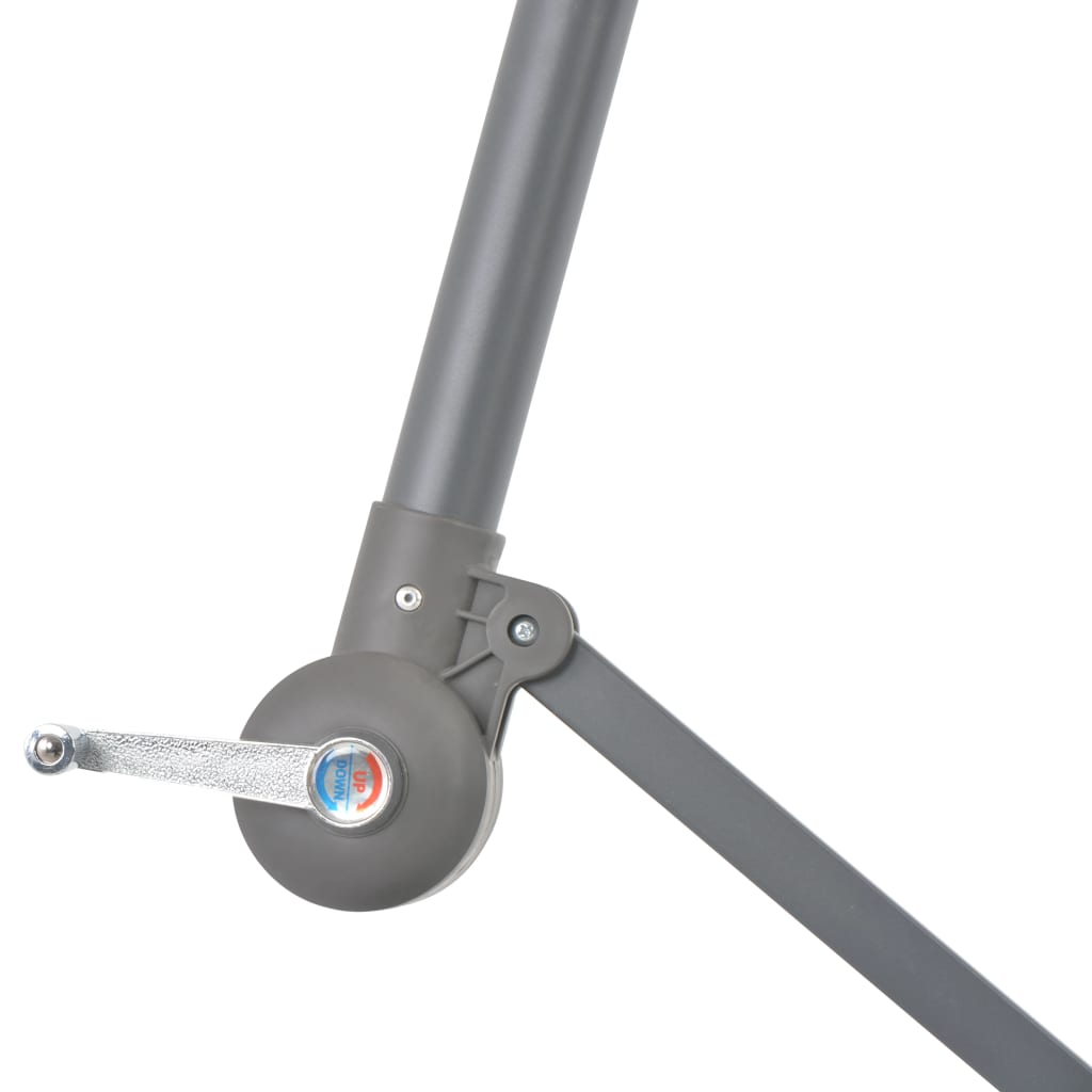 vidaXL Parasol wiszący z aluminiowym słupkiem, 300 cm, terakota
