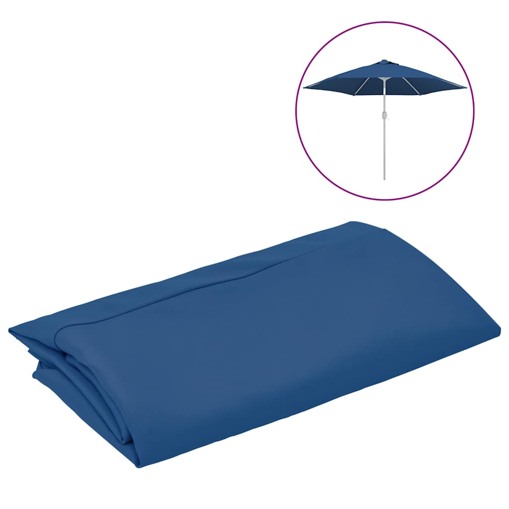 vidaXL Pokrycie do parasola ogrodowego, lazurowe, 300 cm