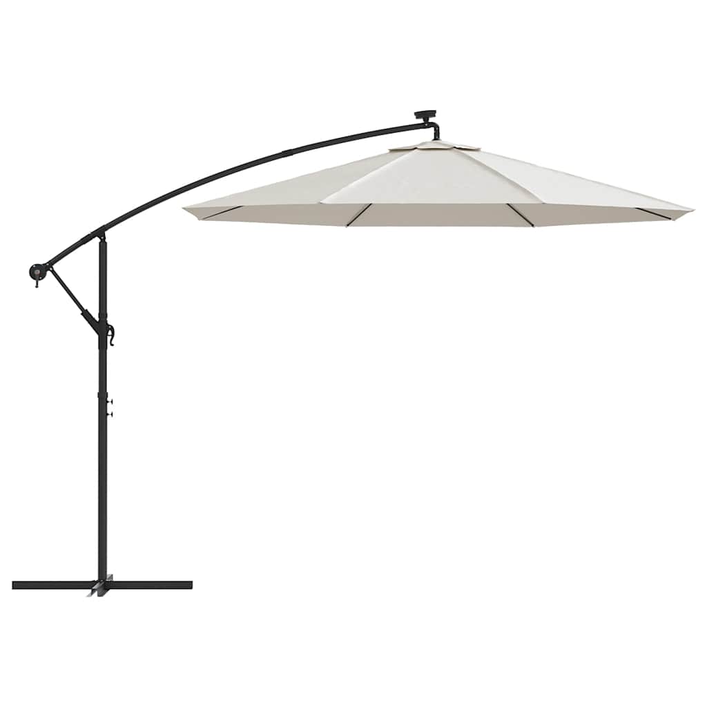 vidaXL Zamienne pokrycie parasola ogrodowego, piaskowa biel, 300 cm