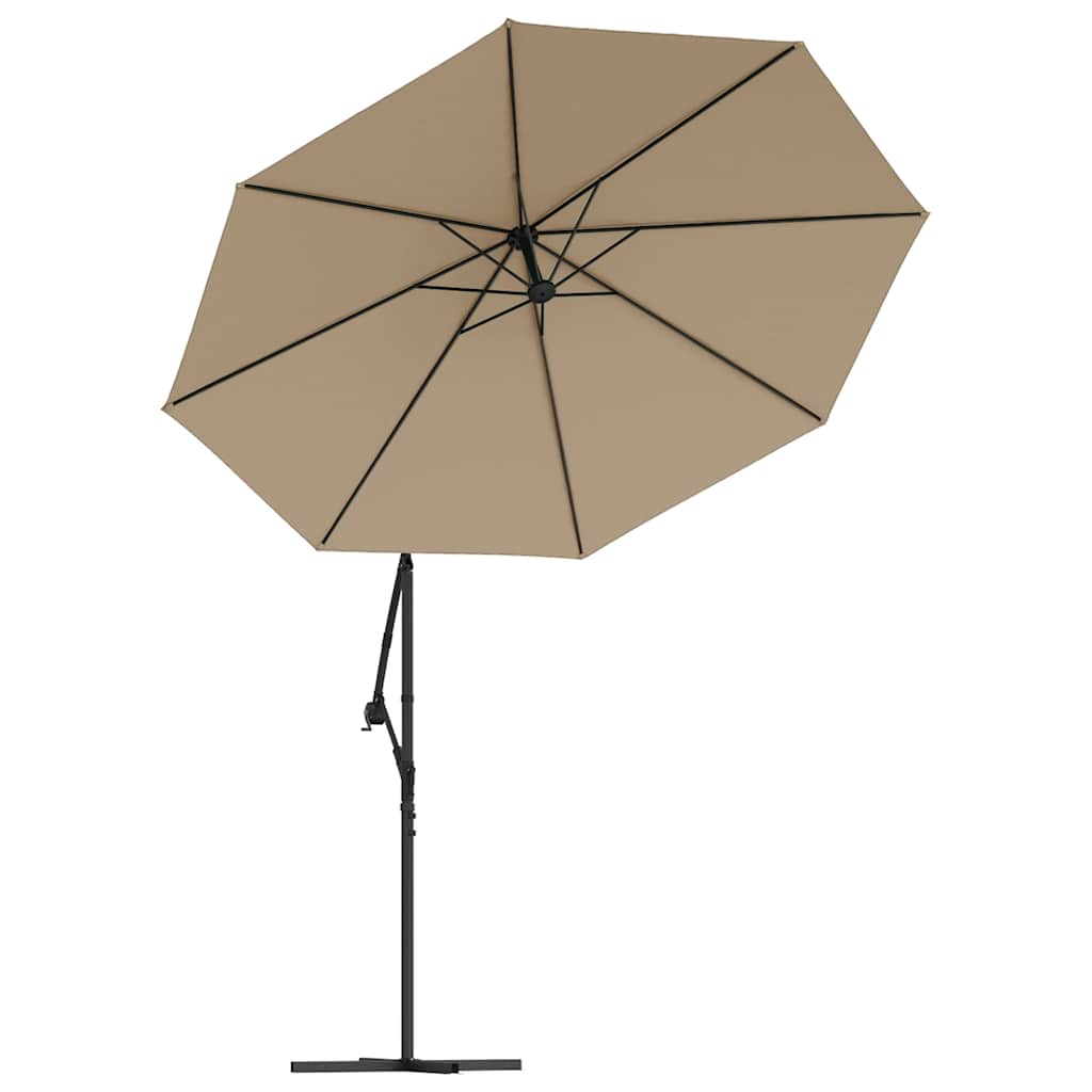 vidaXL Zamienne pokrycie parasola ogrodowego, kolor taupe, 300 cm
