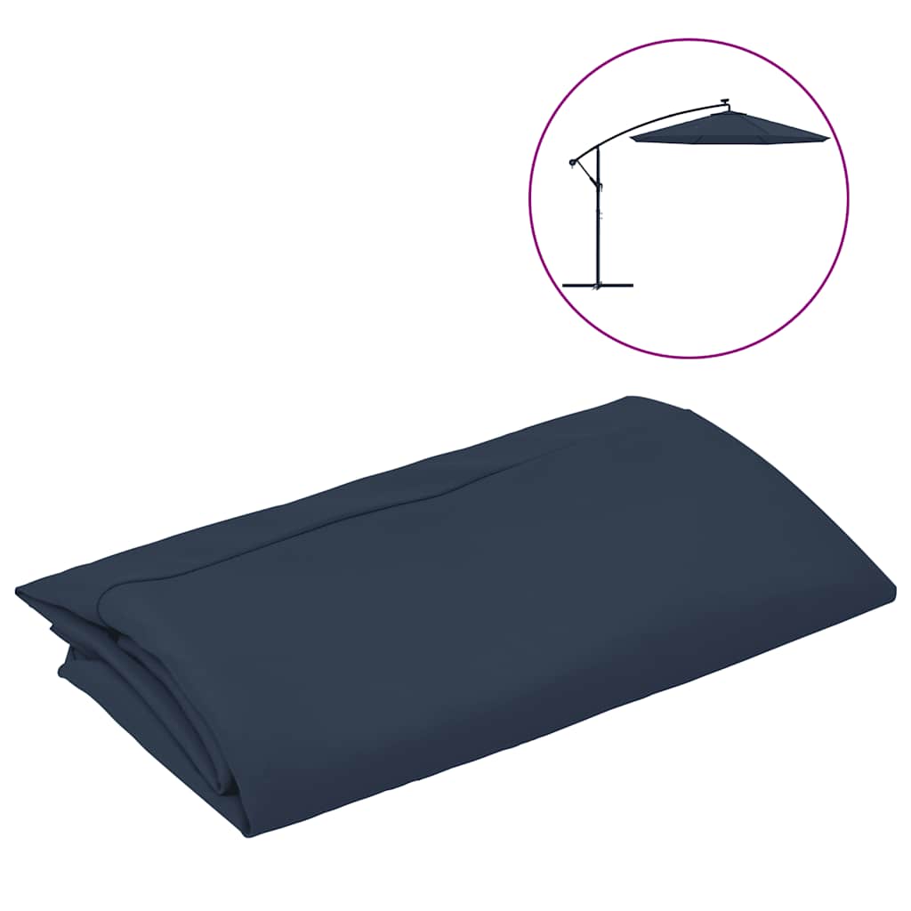 vidaXL Zamienne pokrycie parasola ogrodowego, niebieskie, 350 cm