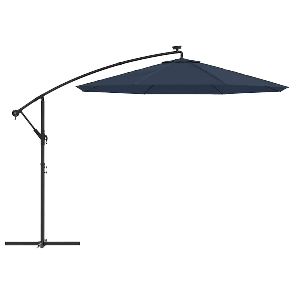 vidaXL Zamienne pokrycie parasola ogrodowego, niebieskie, 350 cm