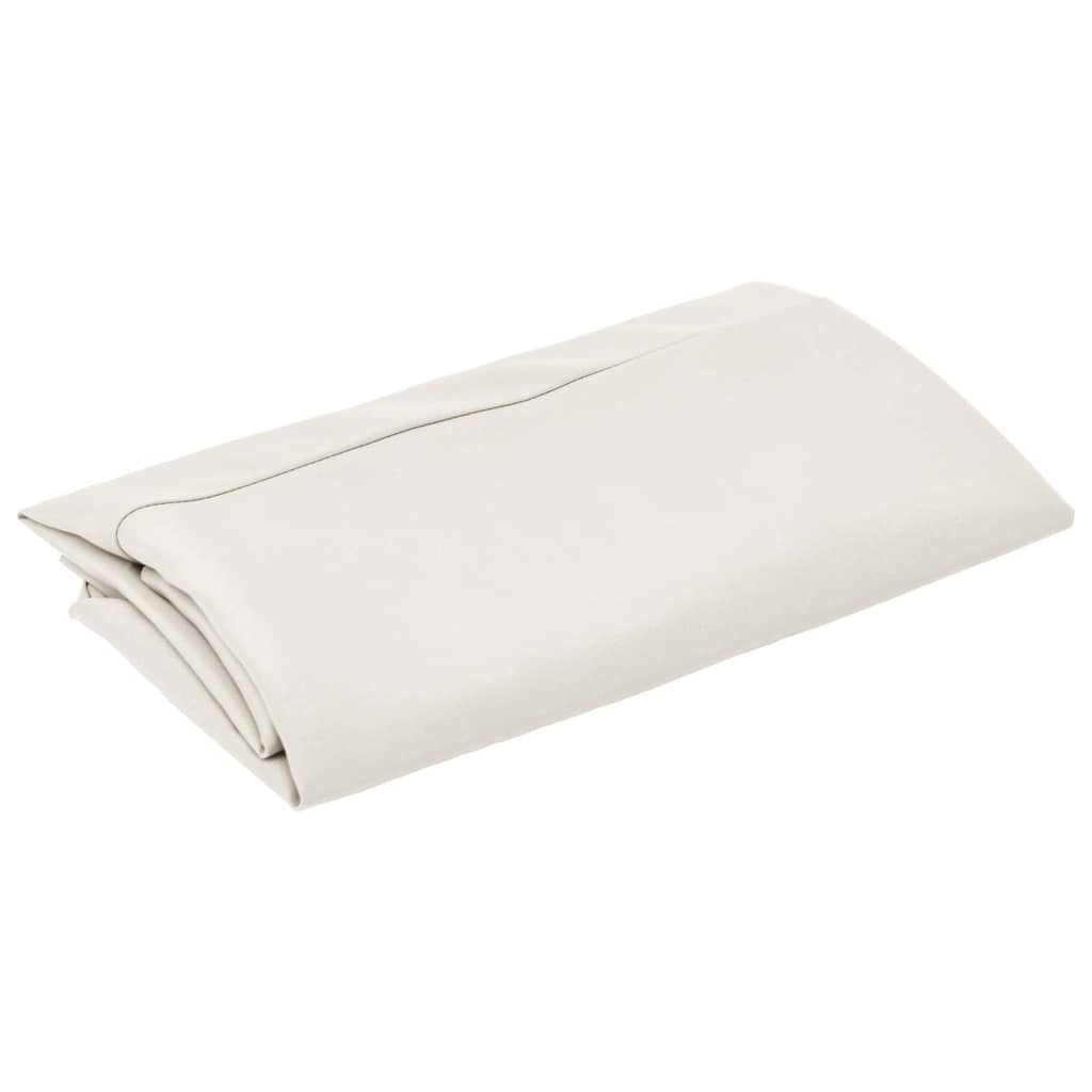 vidaXL Zamienne pokrycie parasola ogrodowego, piaskowa biel, 350 cm