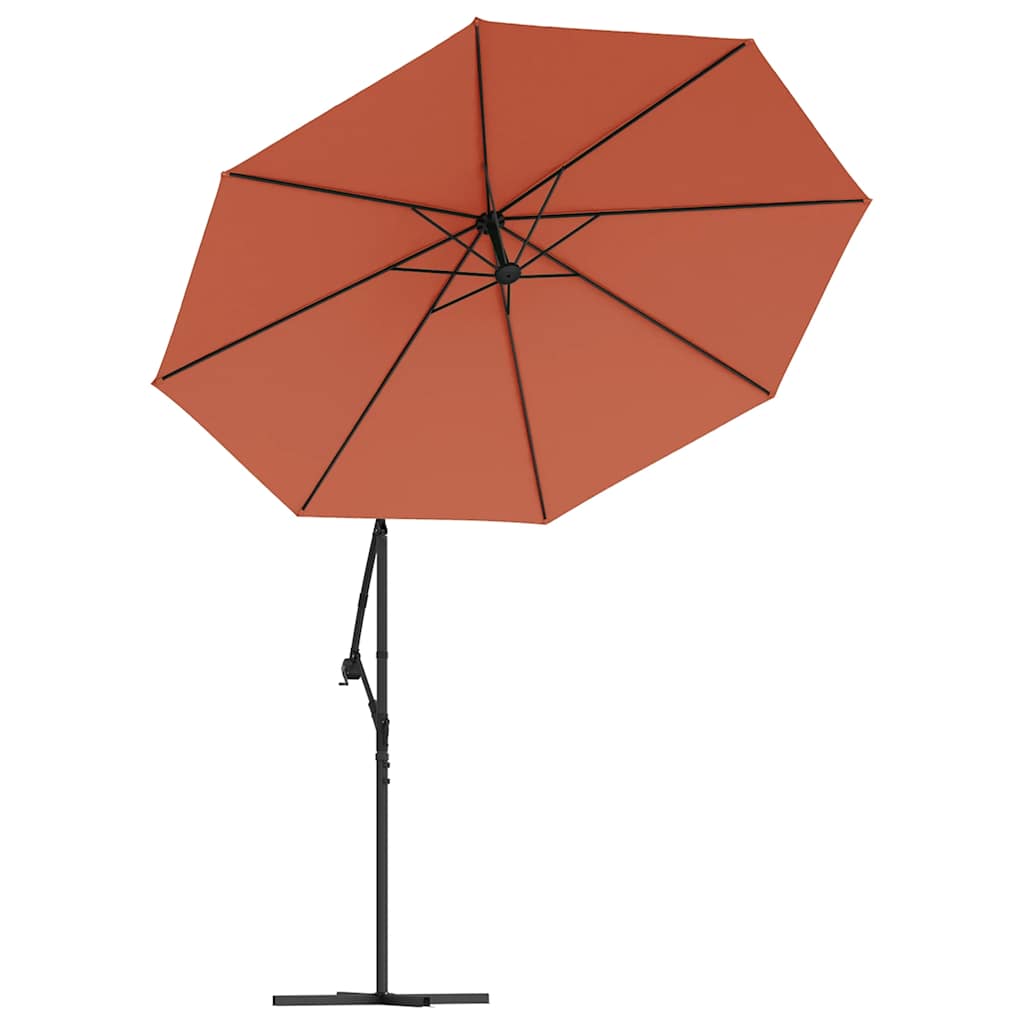 vidaXL Zamienne pokrycie parasola ogrodowego, kolor terakota, 350 cm