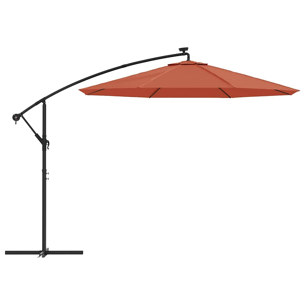 vidaXL Zamienne pokrycie parasola ogrodowego, kolor terakota, 350 cm
