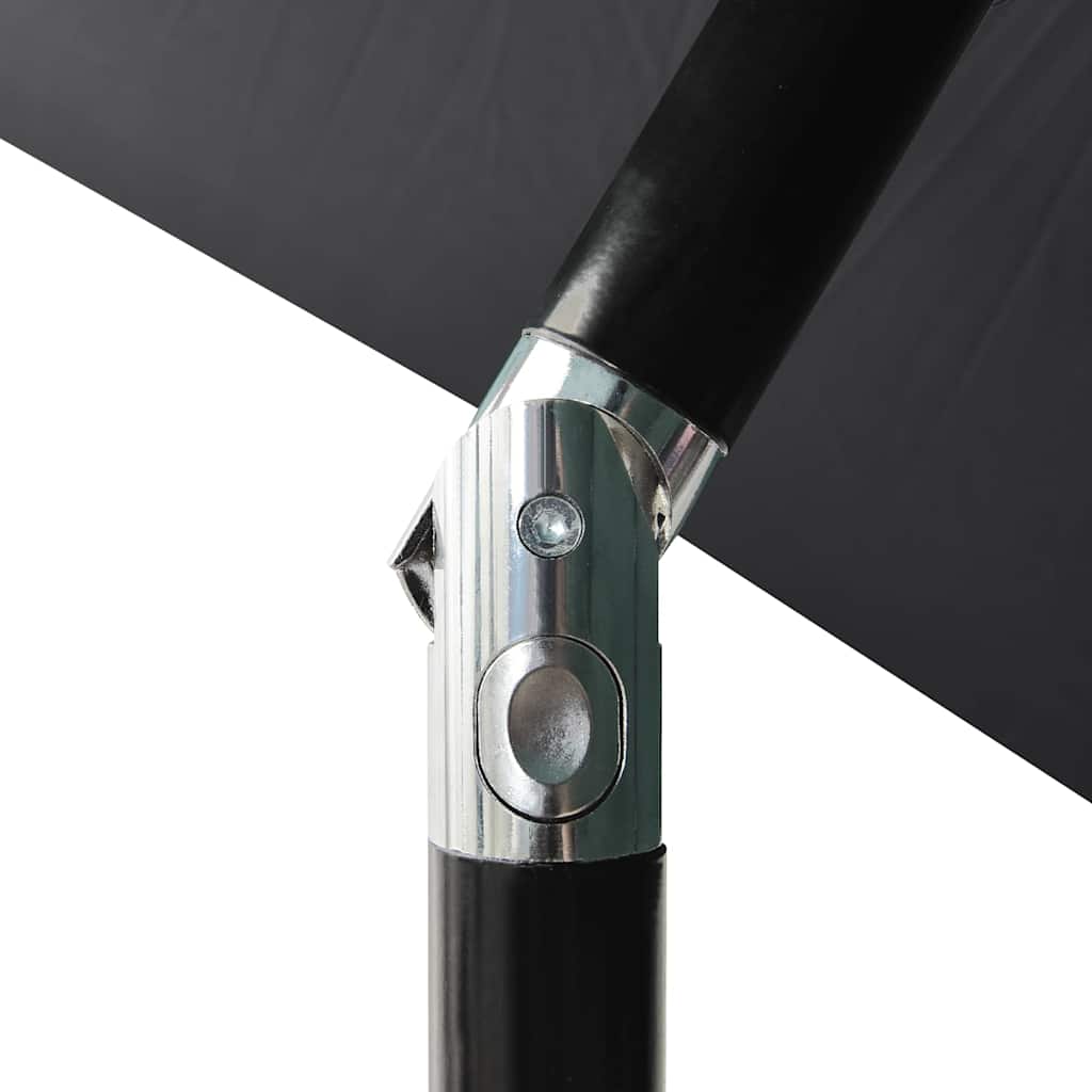 vidaXL 3-poziomowy parasol na aluminiowym słupku, antracytowy, 2 m