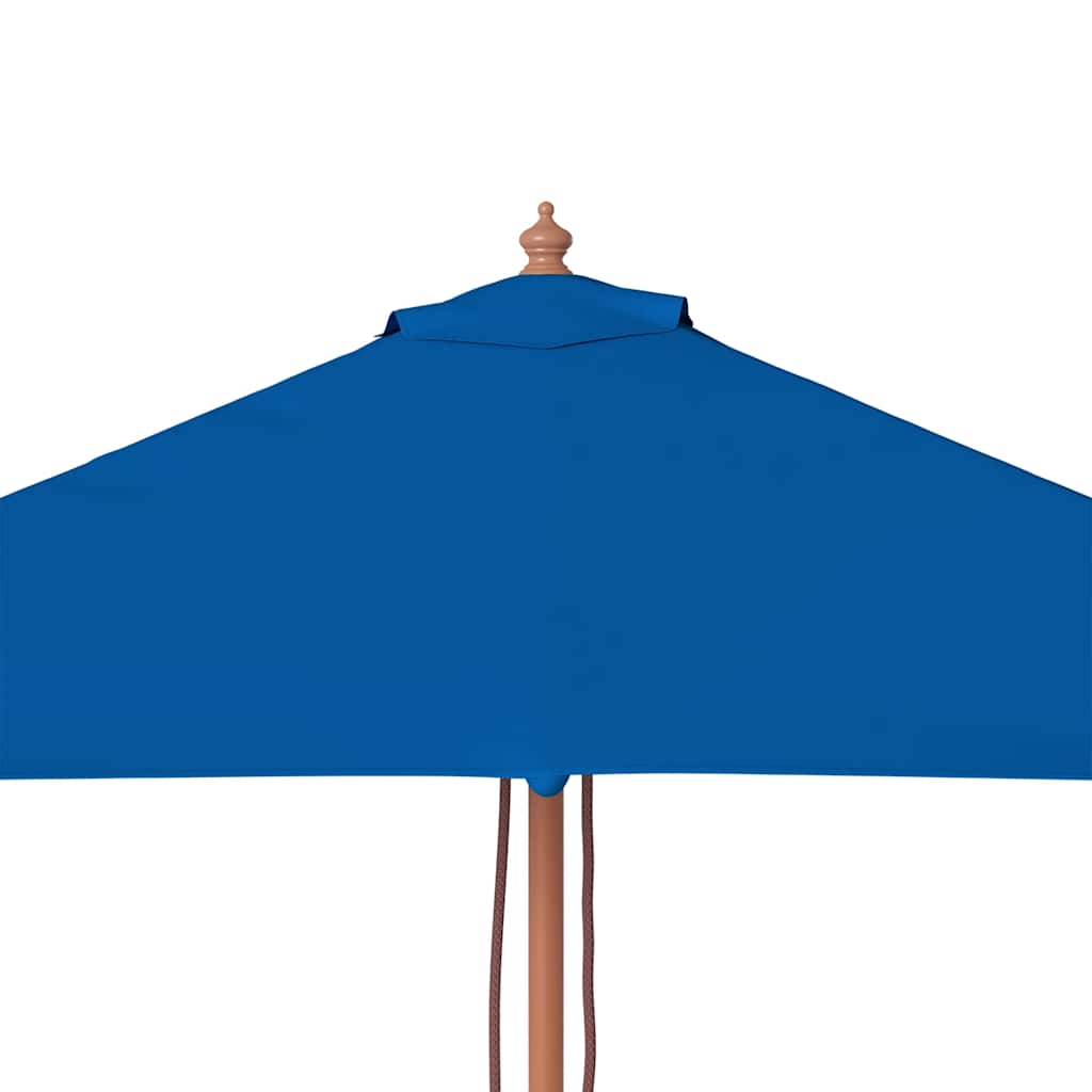 vidaXL Parasol ogrodowy na drewnianym słupku, niebieski, 150x200 cm