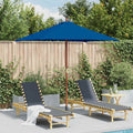 vidaXL Parasol ogrodowy na drewnianym słupku, niebieski, 150x200 cm
