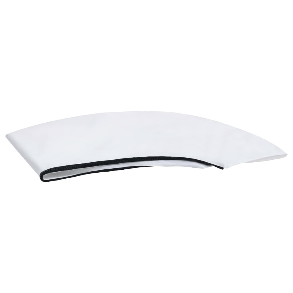 vidaXL Daszek bimini do łodzi, 2 pałąki, biały, 180x130x110 cm