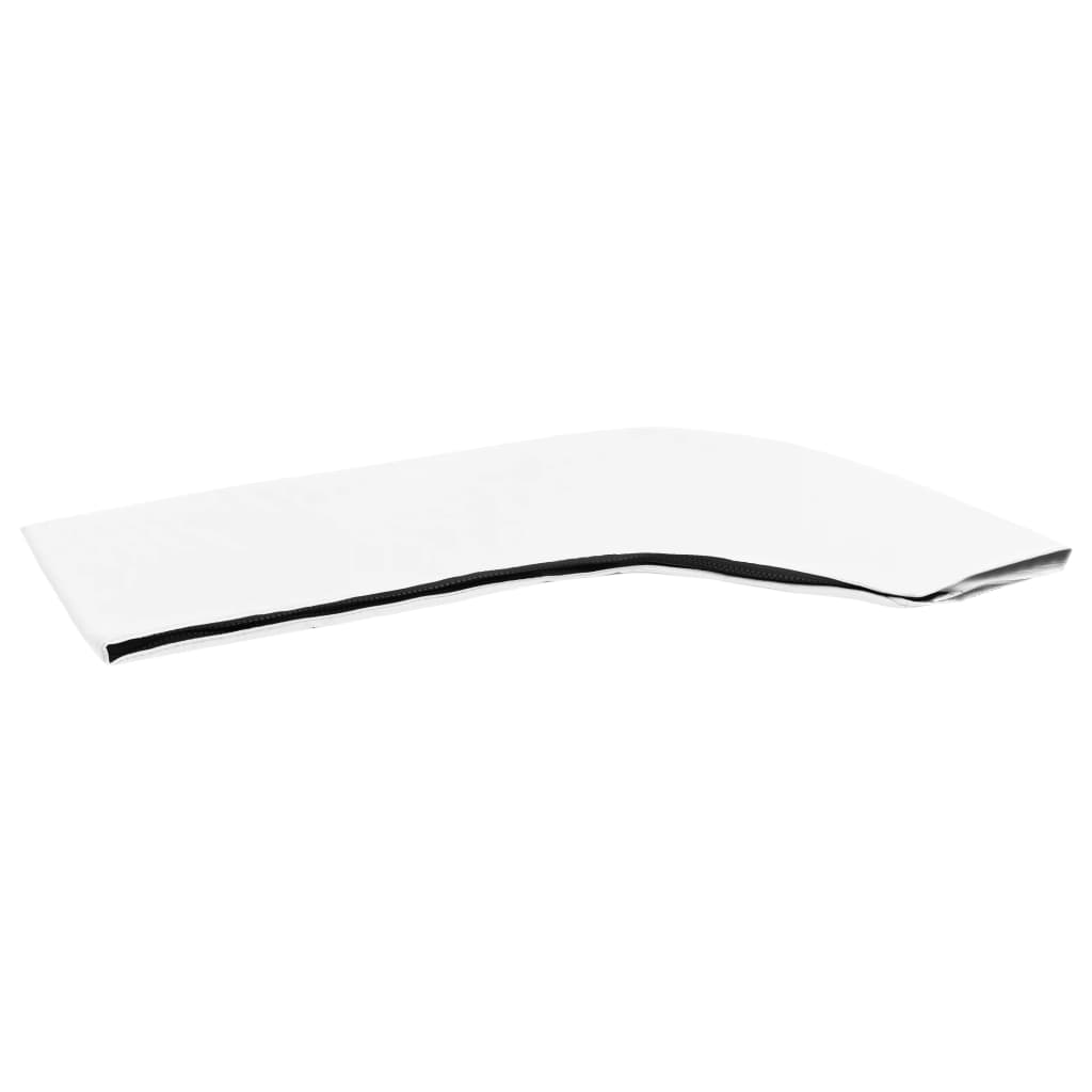 vidaXL Daszek bimini do łodzi, 4 pałąki, biały, 243x(230-244)x137 cm