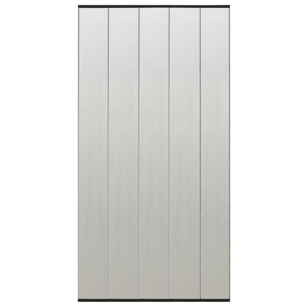 vidaXL Moskitiera na drzwi, 5-panelowa, czarna, 120x240 cm