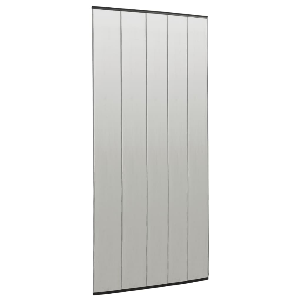 vidaXL Moskitiera na drzwi, 5-panelowa, czarna, 120x240 cm